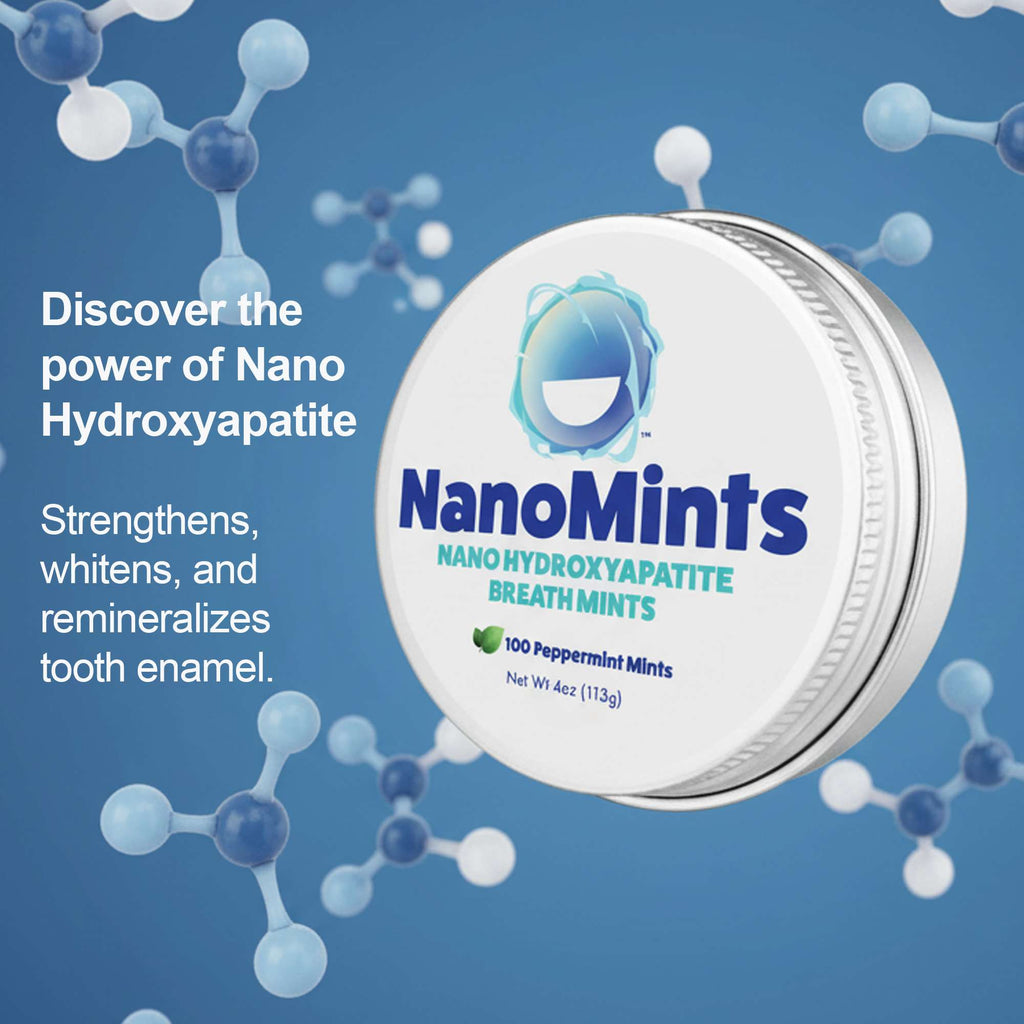 Nano Hydroxyapatite Xylitol-free Peppermint Mint Tin