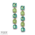Square rhinestone drop earring - LC