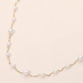 Classic Pearl Station Chain Necklace
