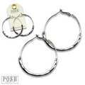 Hoop earring with tube beads, last call