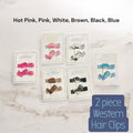 Western Boot & Cowboy Hat Hair Clips | 2-Piece Set