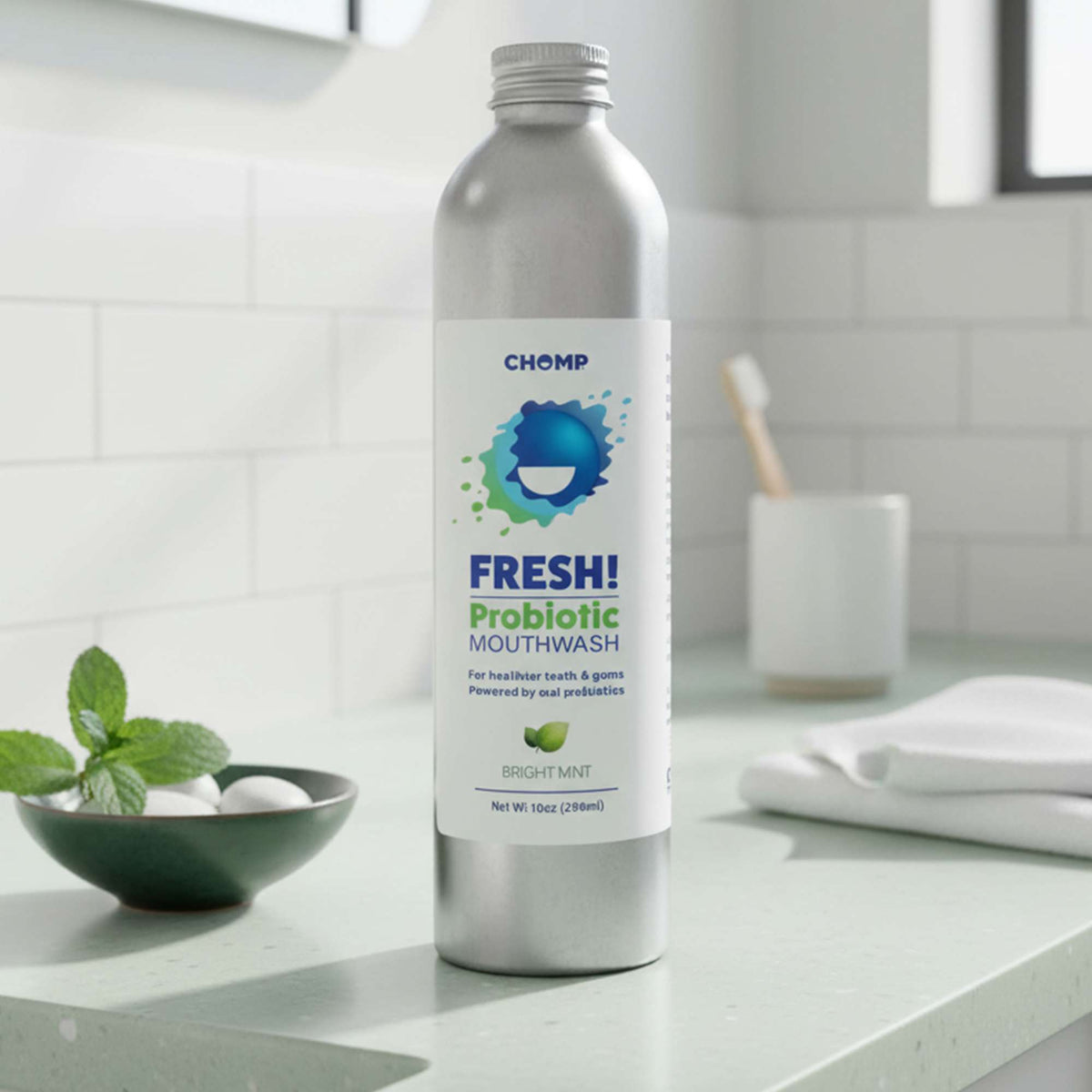 FRESH! Probiotic Bright Mint Mouthwash