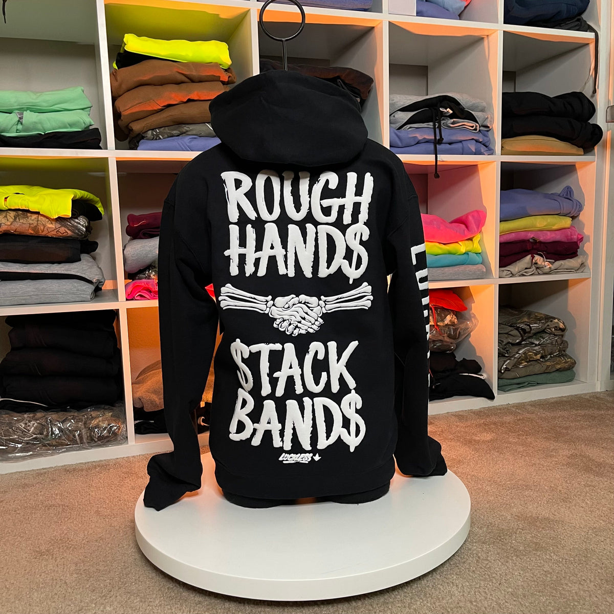 Rough Hands Stack Bands Hoodie