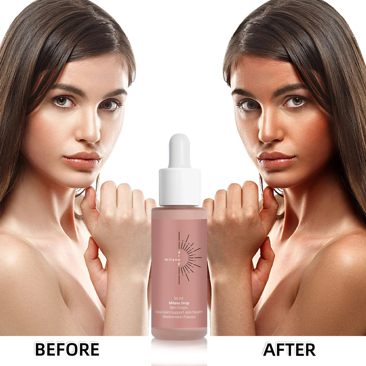 2PCS Self Tanning Drops Enhance Skin Melanin Liquid Bronzer Natural Tanner For Body Face Preventing Sunburn Sunless Tanning