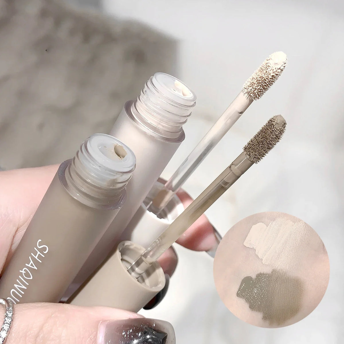 Facial Liquid Contour Stick Concealer Contouring 3D Cement Grey Nose Shadow Cream Brighten Highlighter Bronzer Concealer Makeup