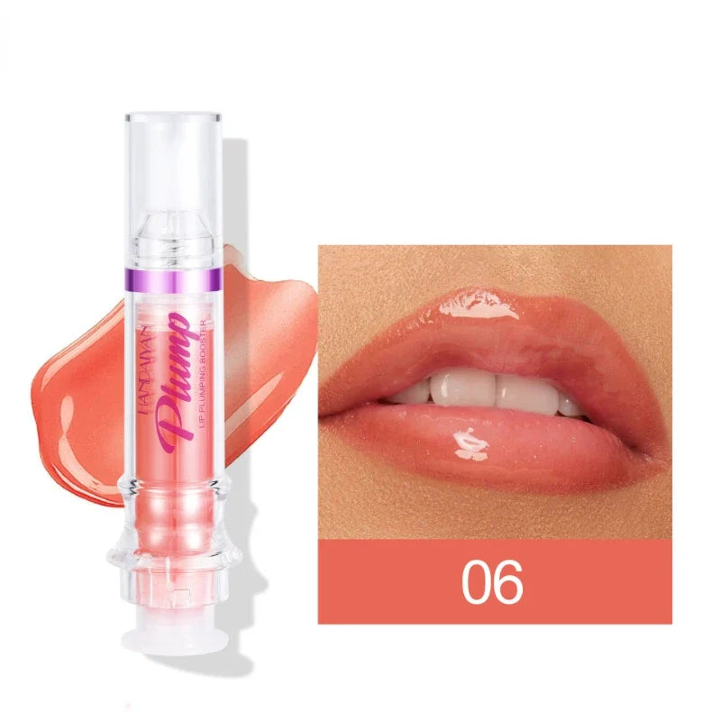Lip Plumping Booster Lasting Sexy Plumper Glitter Red Nude Lipstick Liquid Waterproof Moisturize Oil Lipgloss Makeup Lip Care