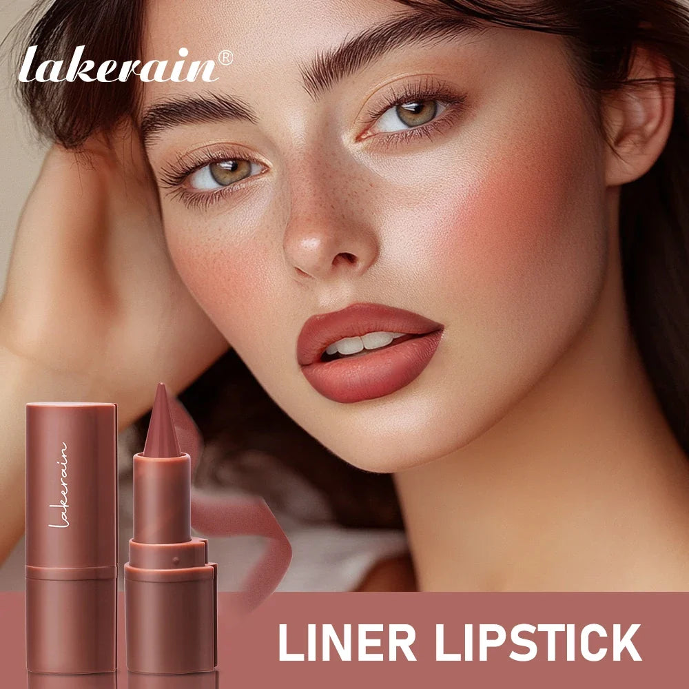 Matte Liner Lipstick Pen Gradient Lip Liner Red Brown Lipsticks Pencil Lasting Waterproof Lip Stick Sexy Women Lip Cosmetics