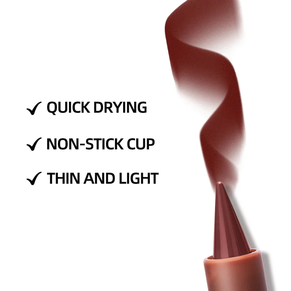 Matte Liner Lipstick Pen Gradient Lip Liner Red Brown Lipsticks Pencil Lasting Waterproof Lip Stick Sexy Women Lip Cosmetics