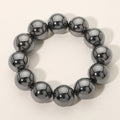 Women's Metal Ball Beaded Stretch Bracelet