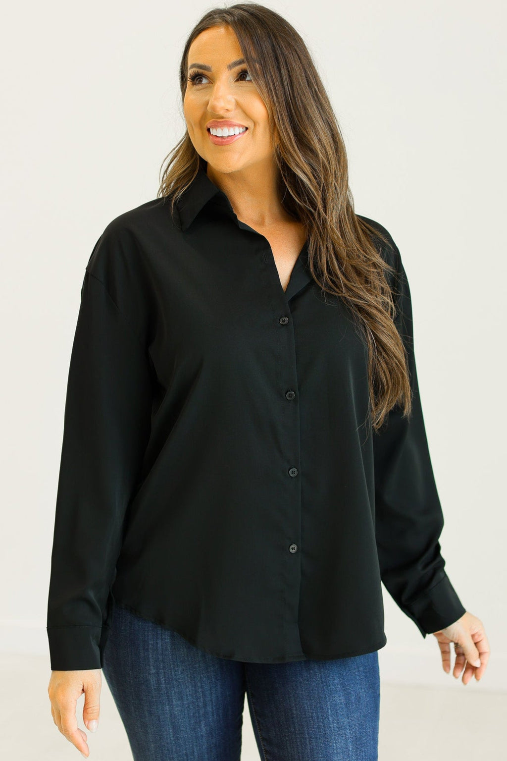 Kathryn Button-Up, Black