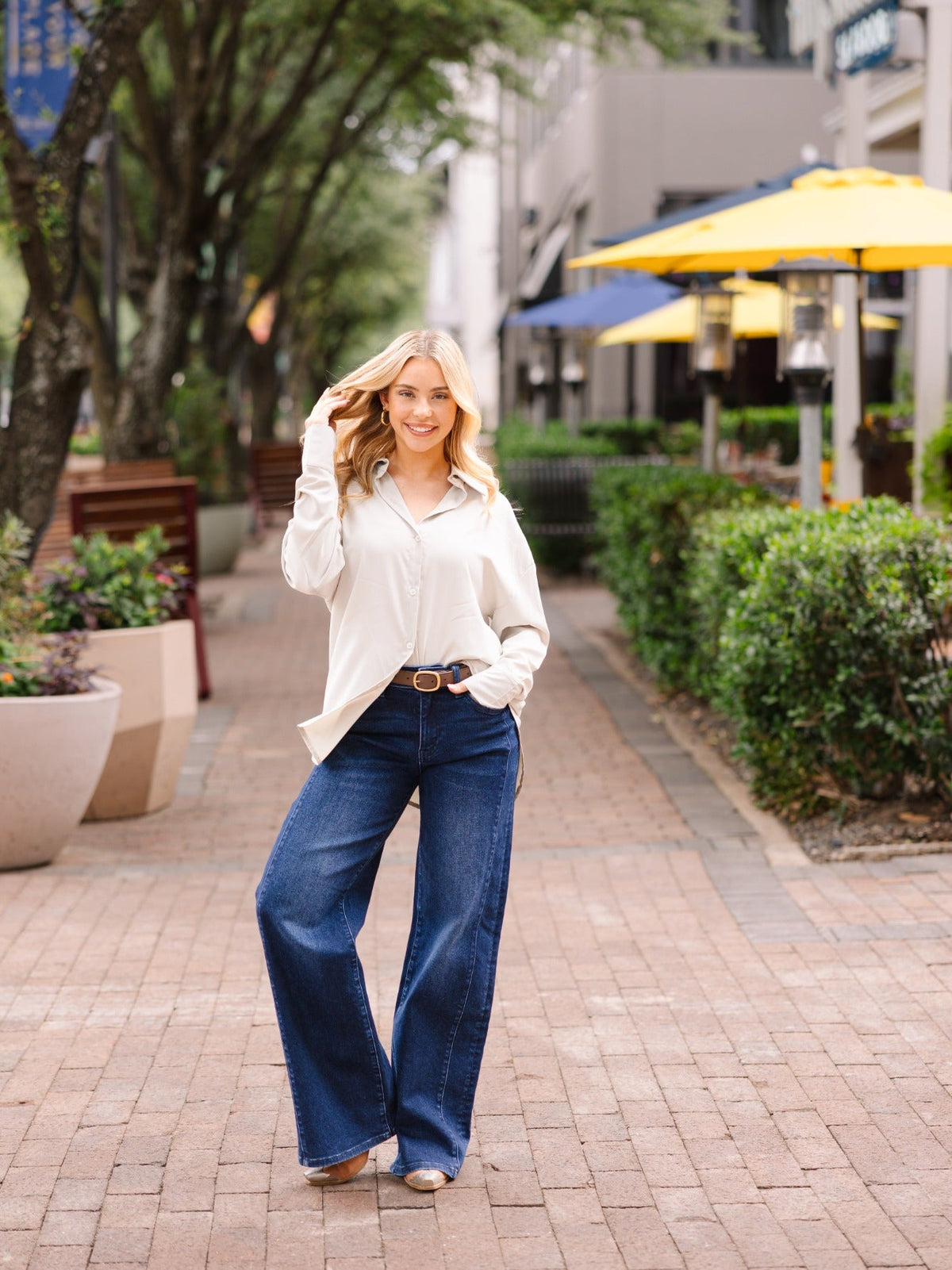 The Kathryn Button-Up, Grey