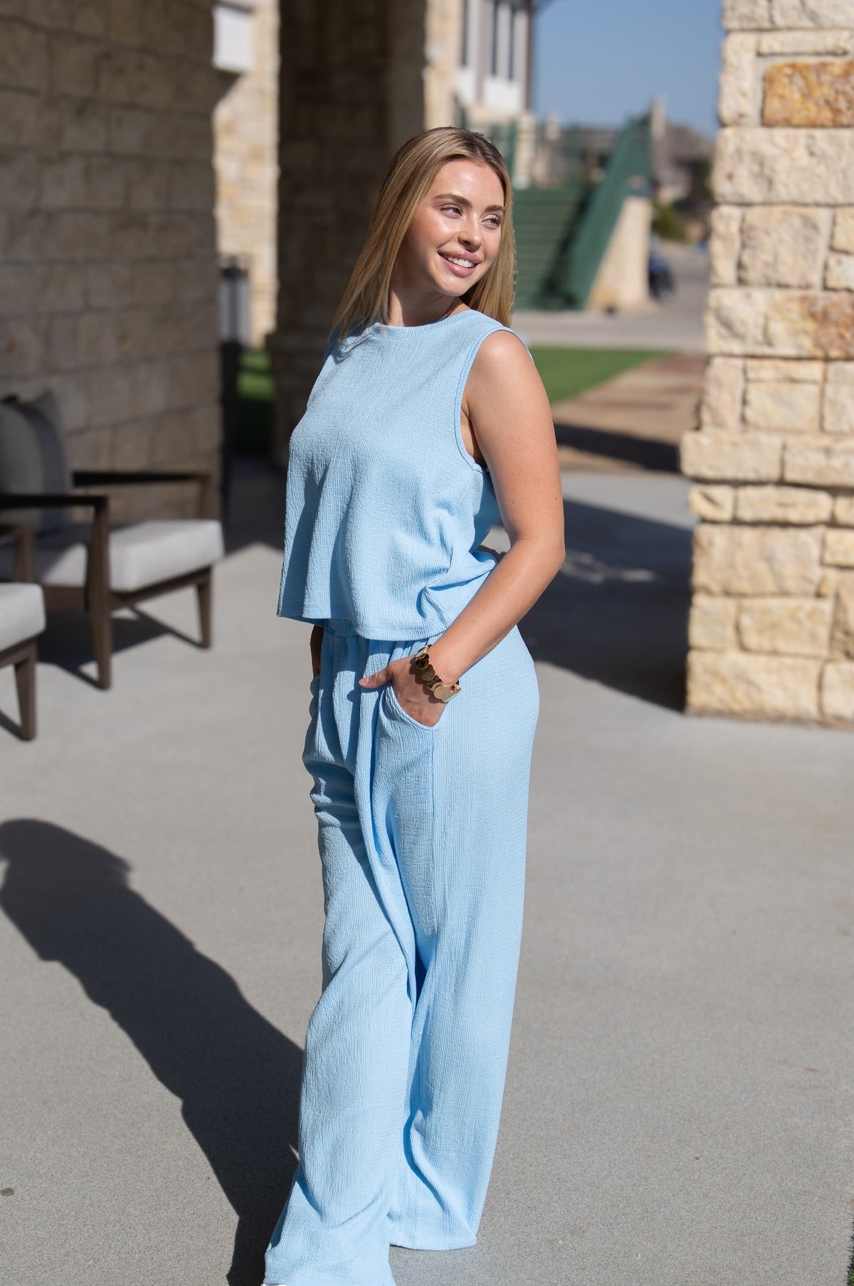 The Earhart Pants, Blue