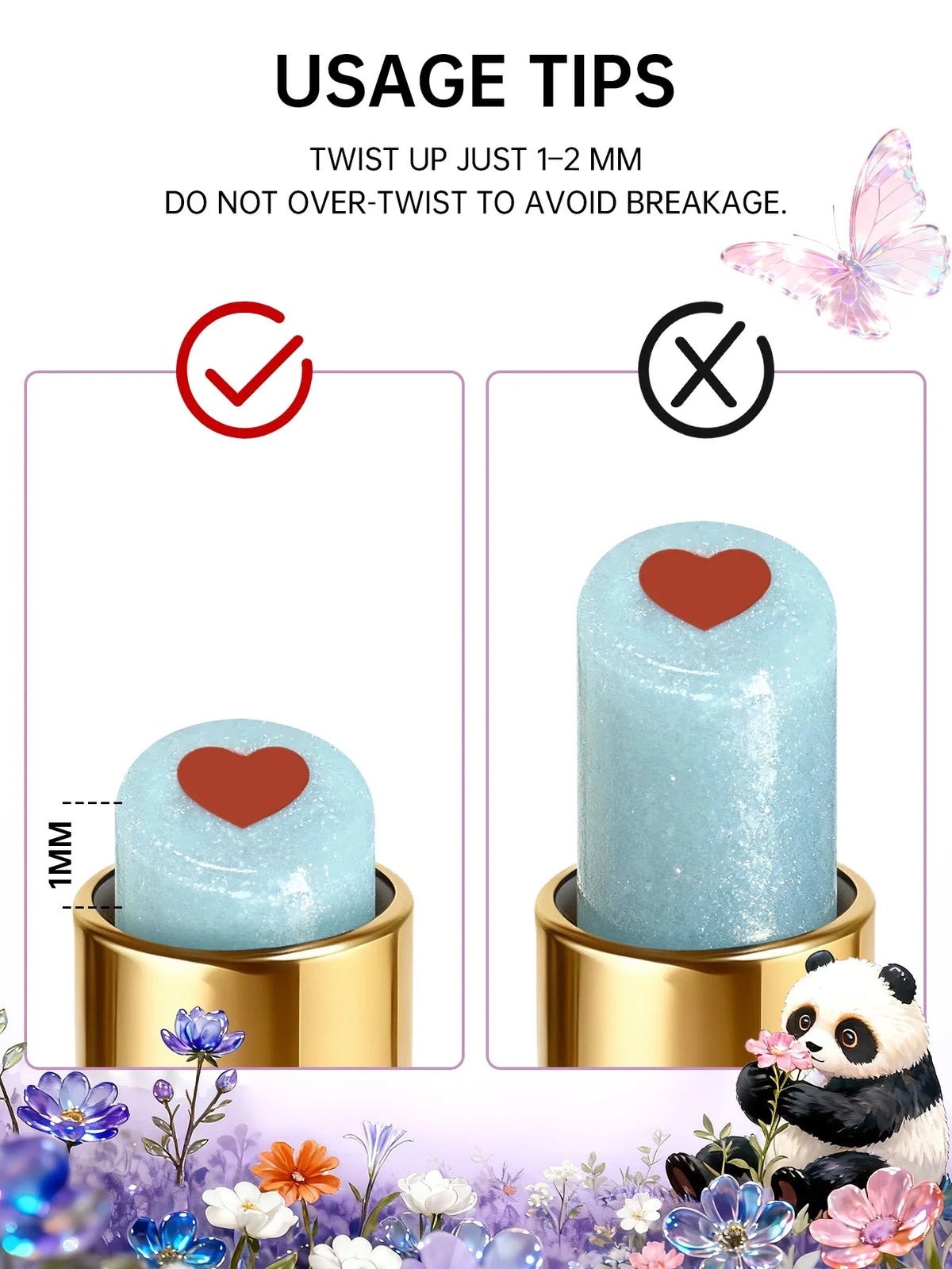 CATKIN Whiffle Dance Tinted Lip Balm Solid Lip Gloss Moisturizing Watery Colored jelly love Long-lasting