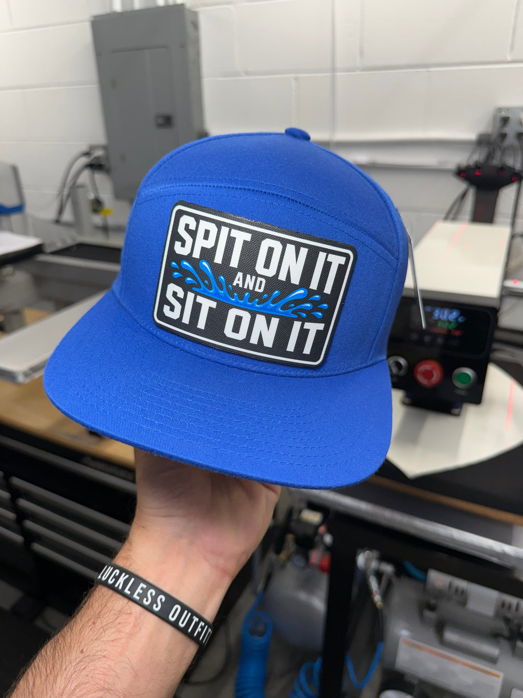 Spit On It and Sit On It 7 Panel Canvas Patch Snapback