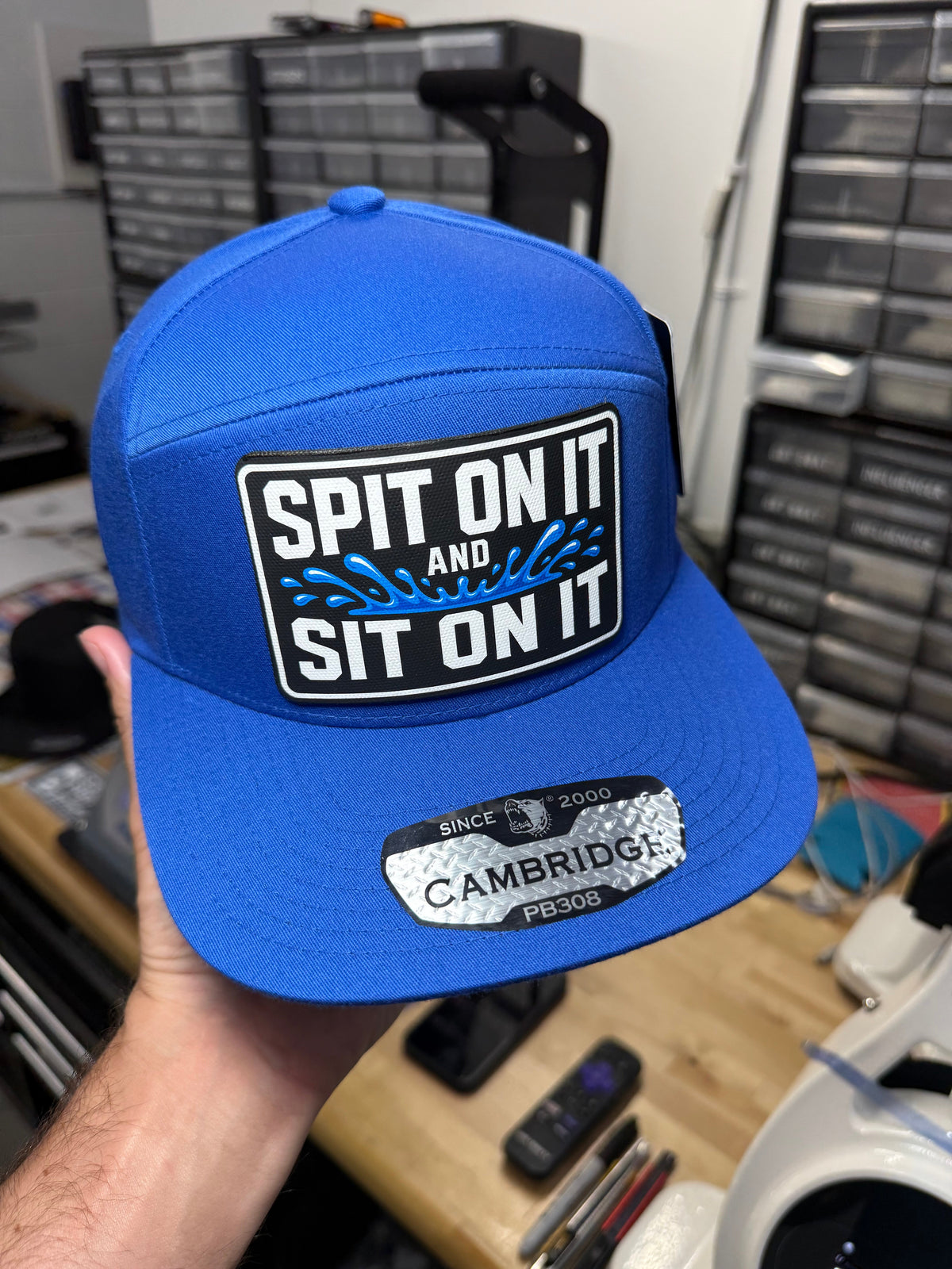 Spit On It and Sit On It 7 Panel Canvas Patch Snapback