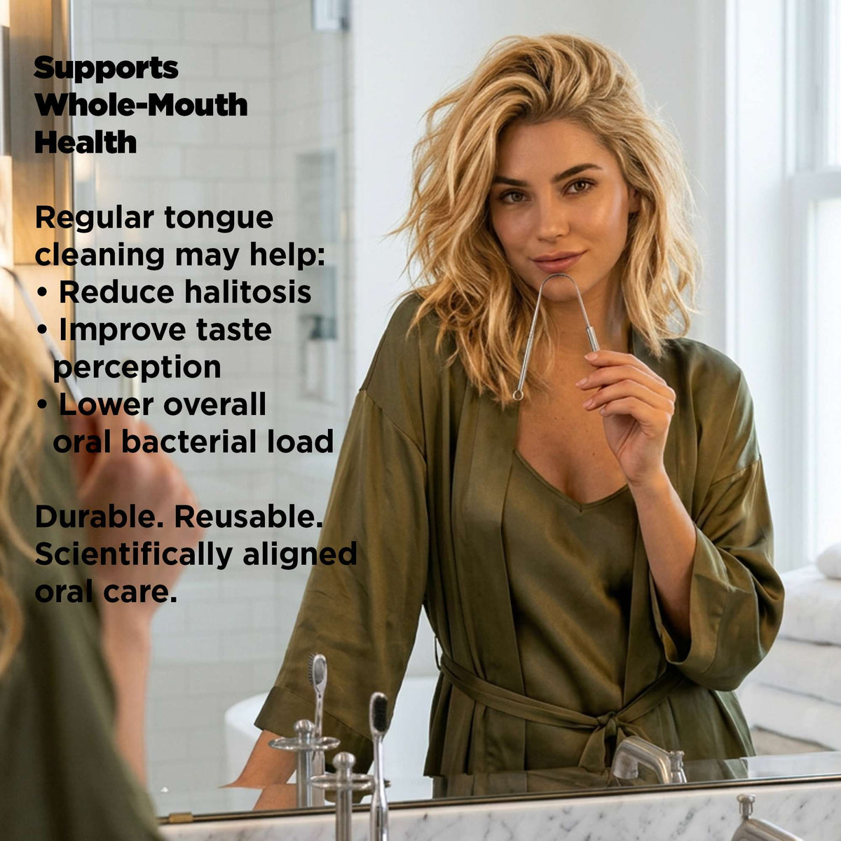 Stainless Steel Tongue Scraper