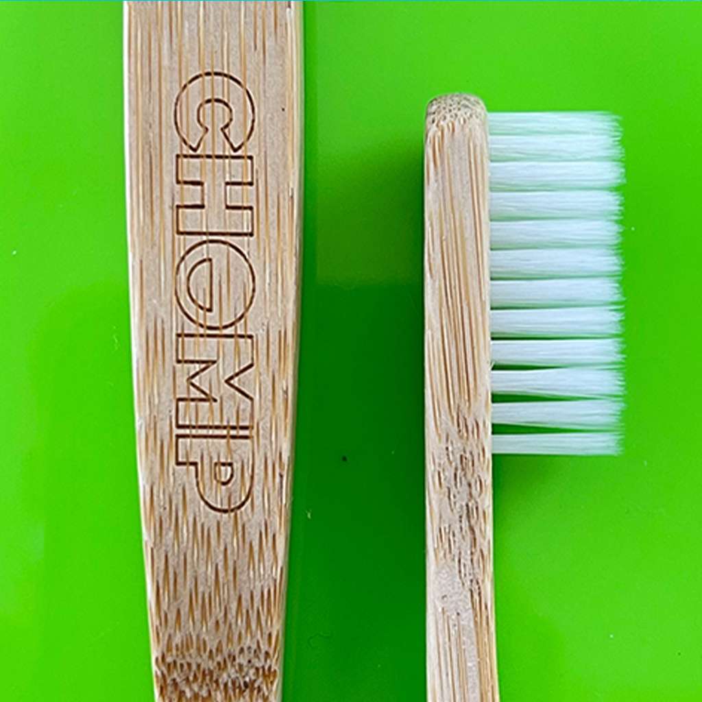 CHOMP Bamboo Flossing Toothbrush 1-Pack