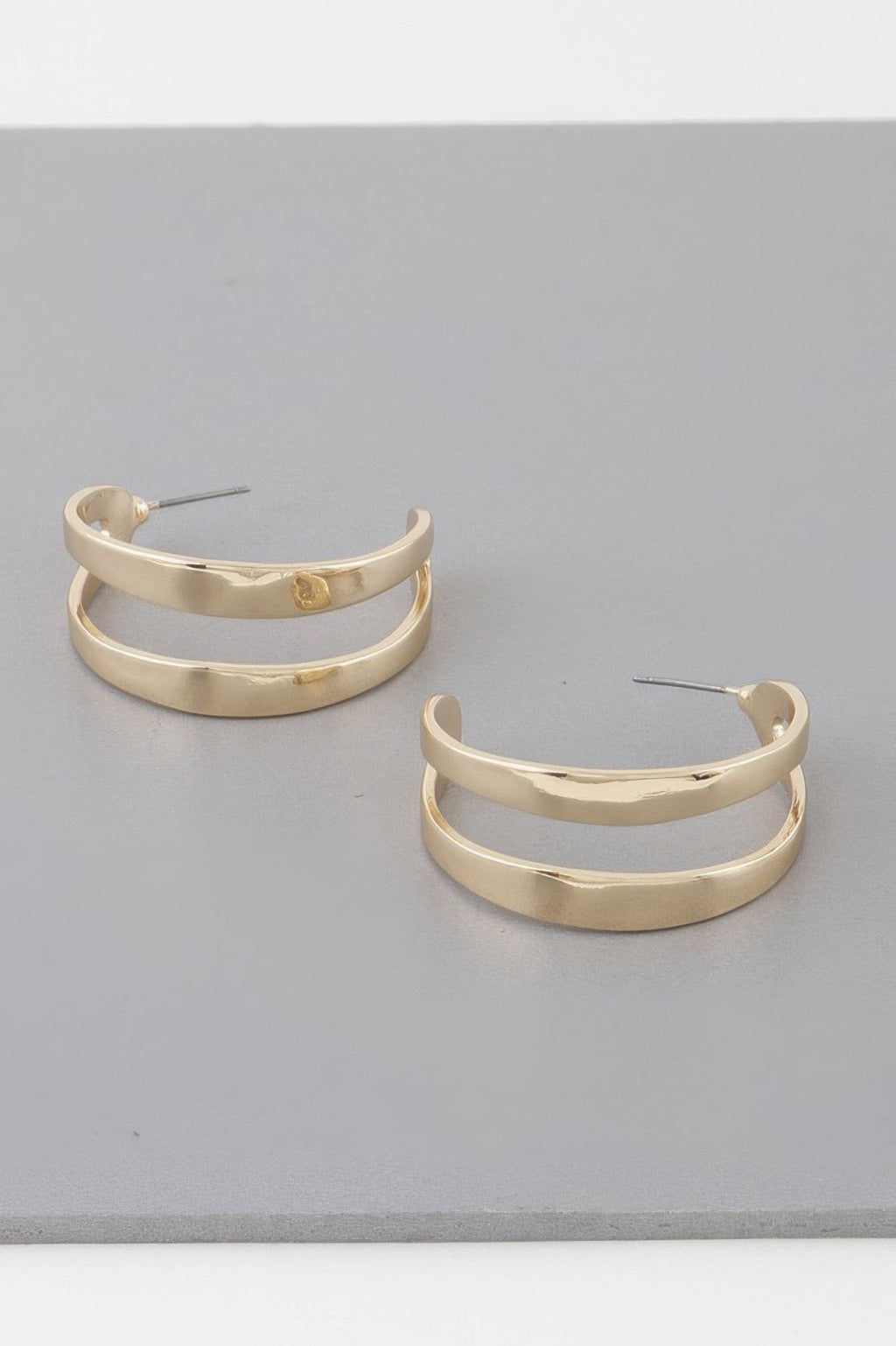 Melted Open Hoop Earrings