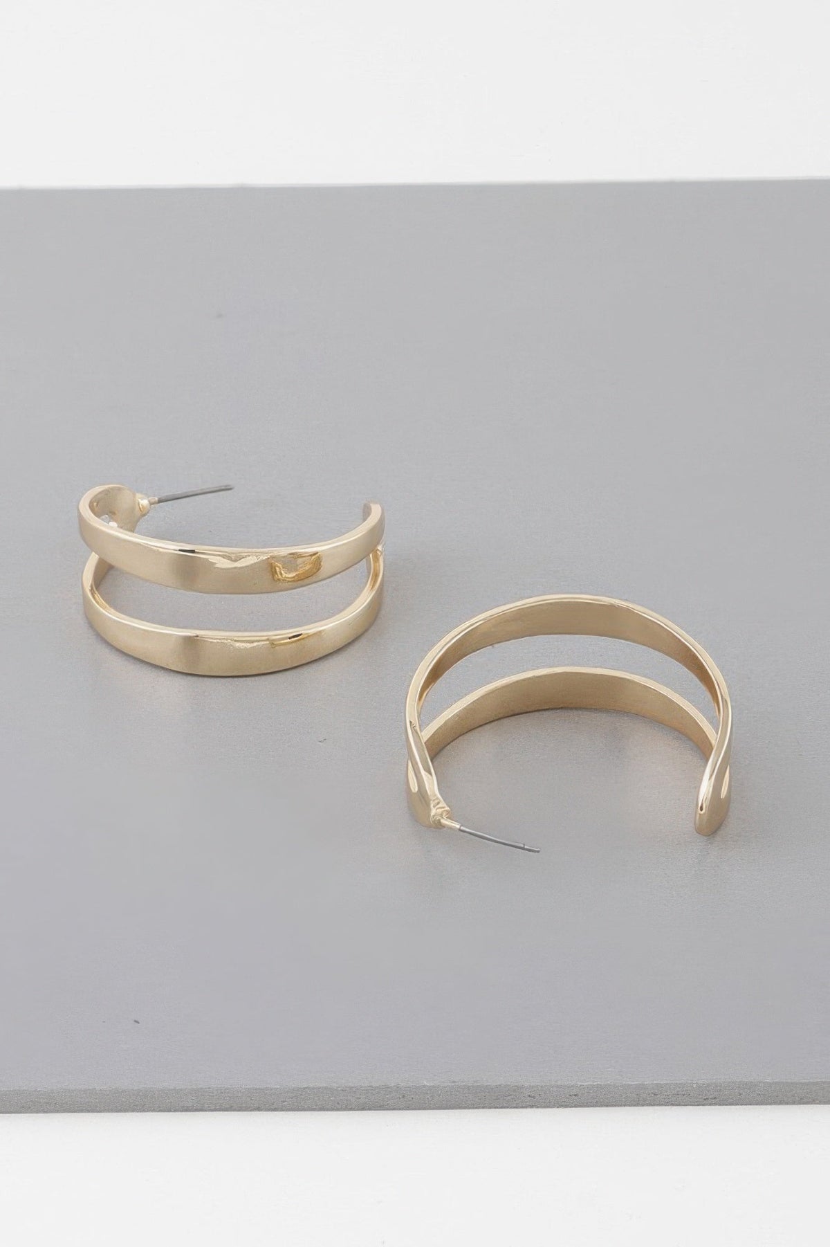 Melted Open Hoop Earrings
