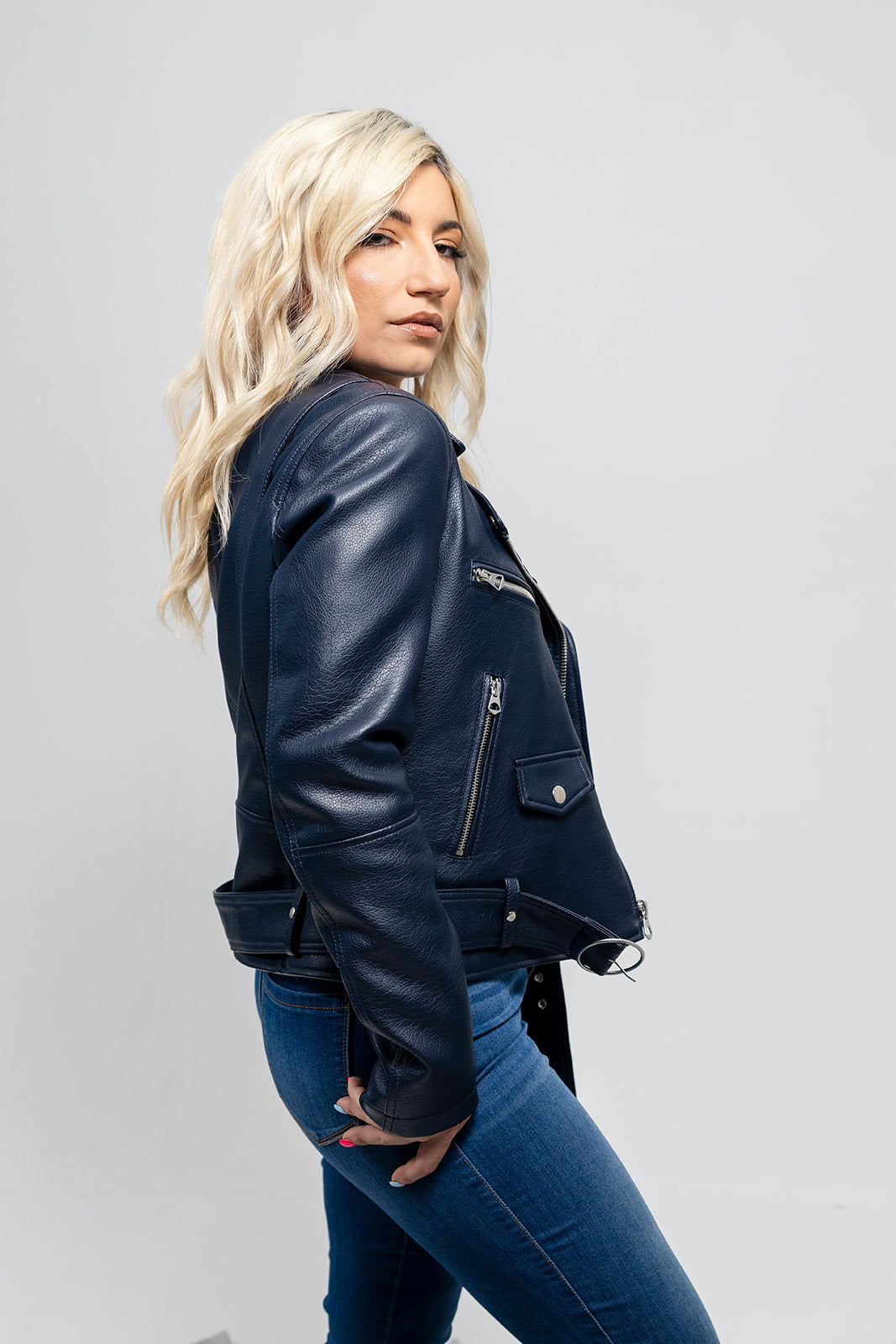 Remy Women's Faux Leather Moto Jacket