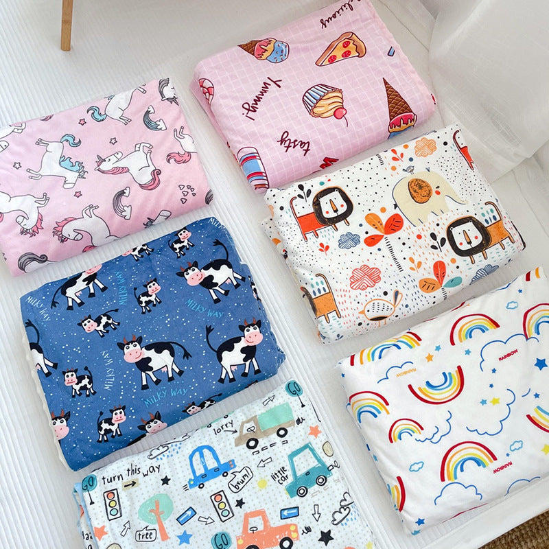 Child Air Conditioner Quilt Beanie Comfort Sleeping Blanket Washable