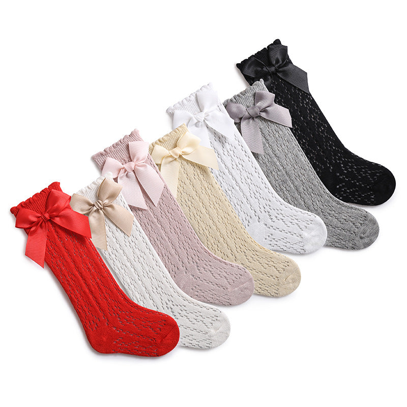 Baby High Socks Spring Summer Mesh Korean Version