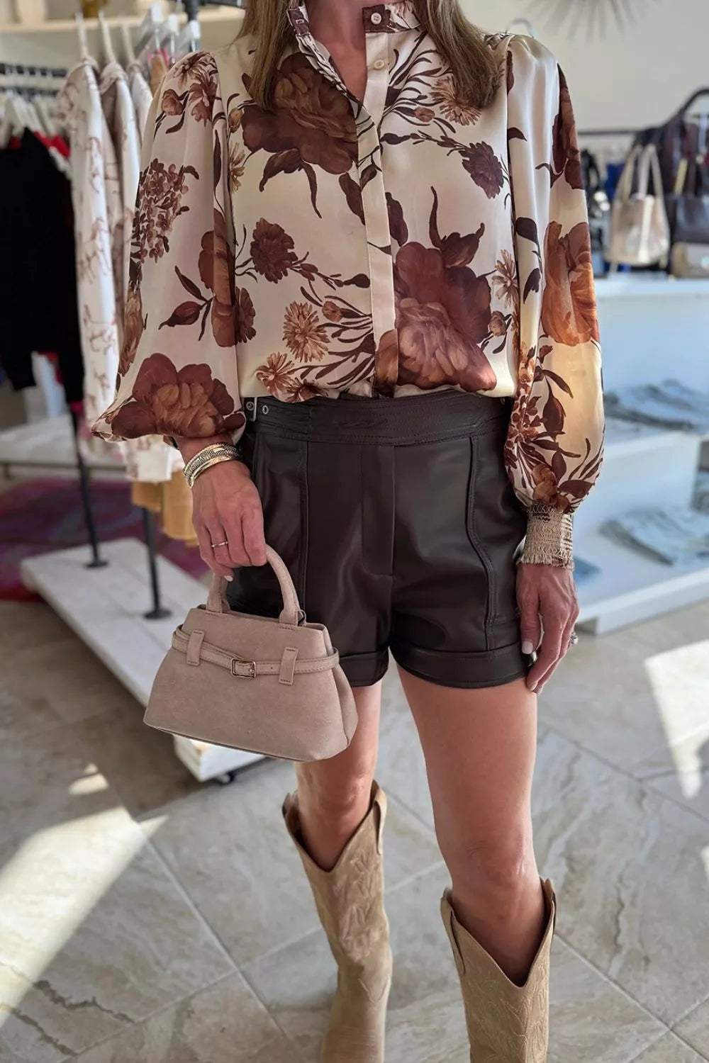 Floral Print Long Sleeve Shirt