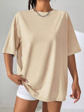 Oversized Solid Color Casual T-Shirt