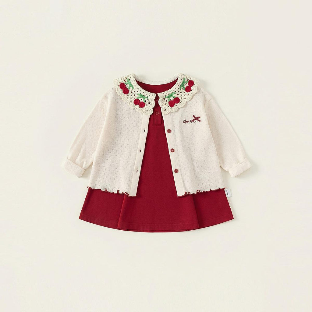 Spring Childrens Clothing New Arrival Baby Girl Top And Sleeveless Dress For Little Girls