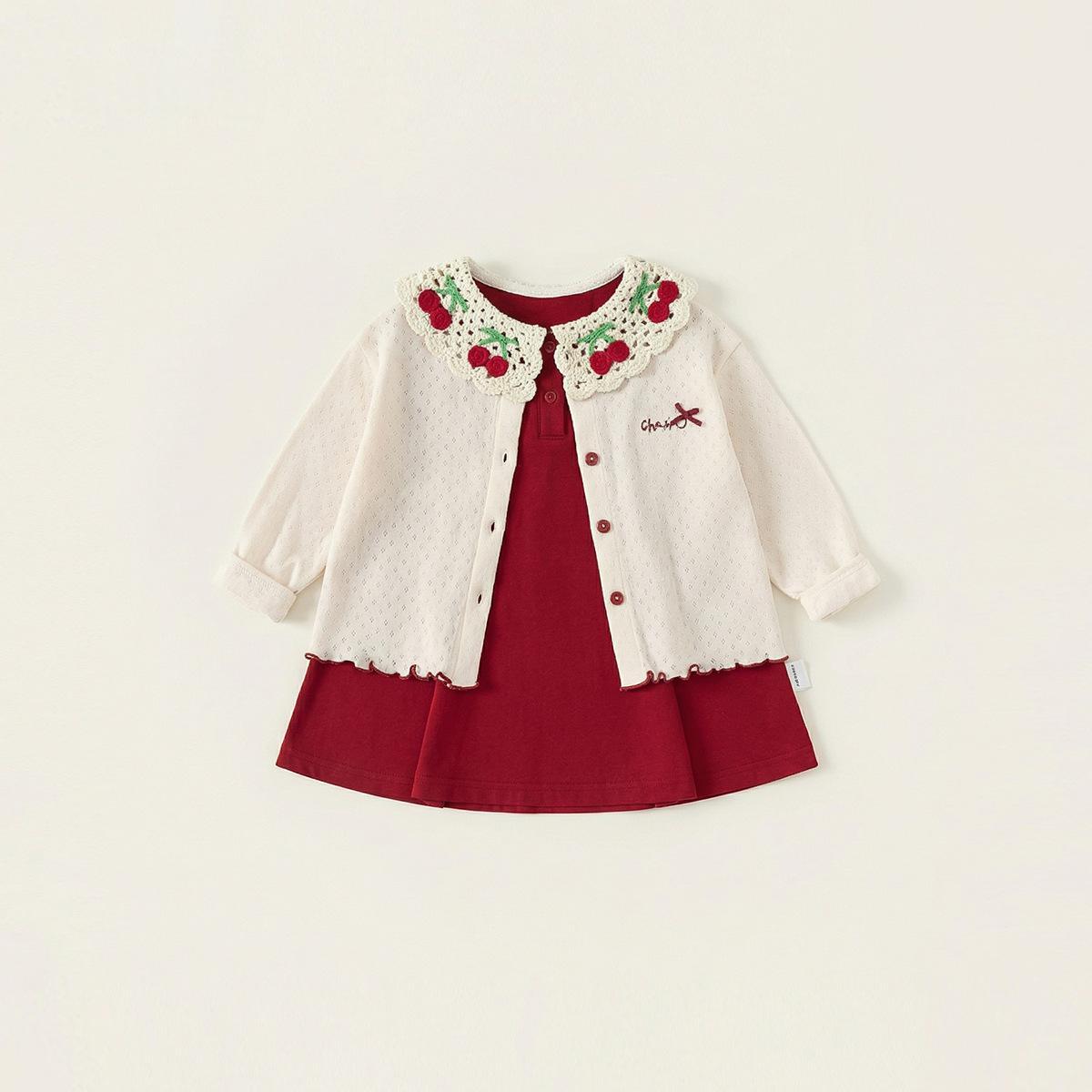 Spring Childrens Clothing New Arrival Baby Girl Top And Sleeveless Dress For Little Girls