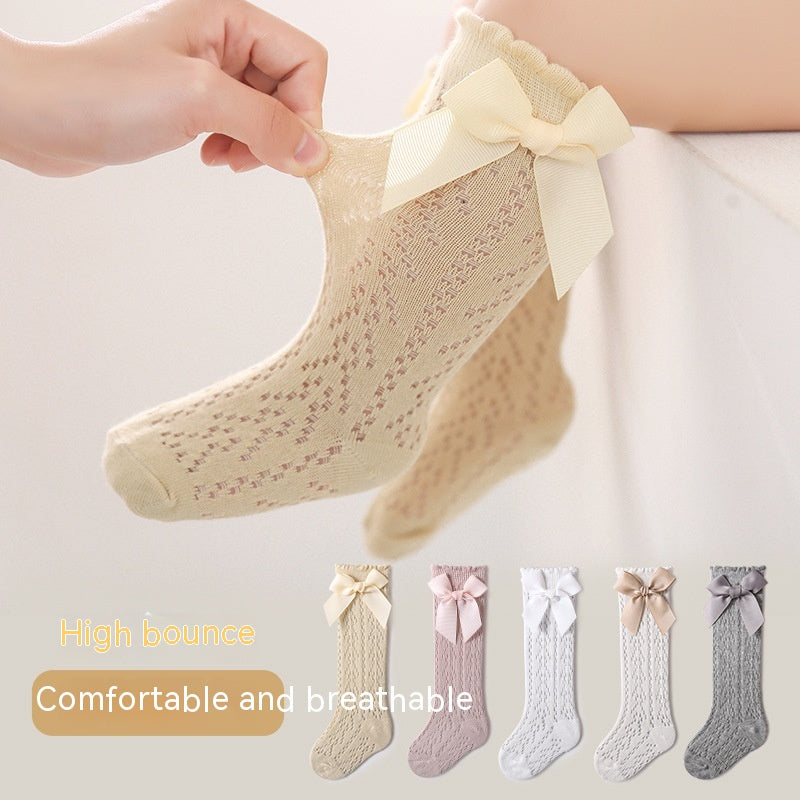 Baby High Socks Spring Summer Mesh Korean Version