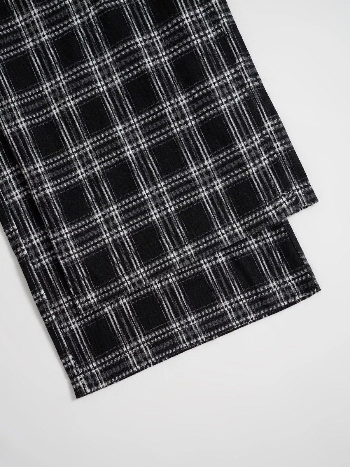 Relaxed Fit Plaid Pants