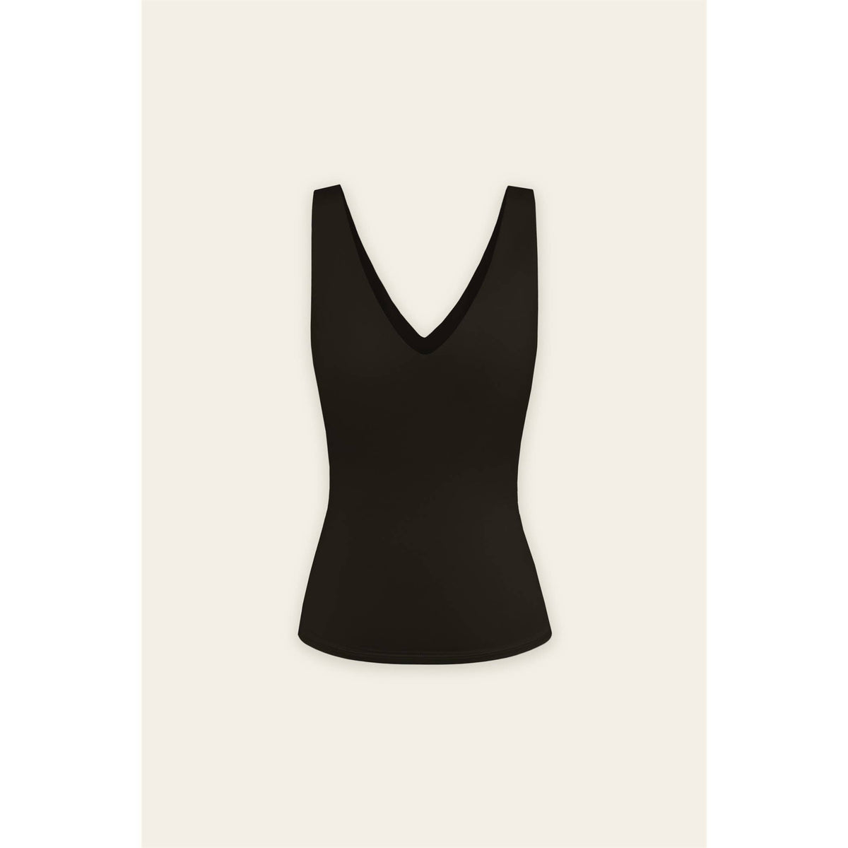 V Neck Double Faced Tank