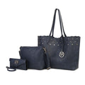 MKF Collection Mariahna 3 PCS Shopper Tote, Cross and Wallet Handbag by Mia K