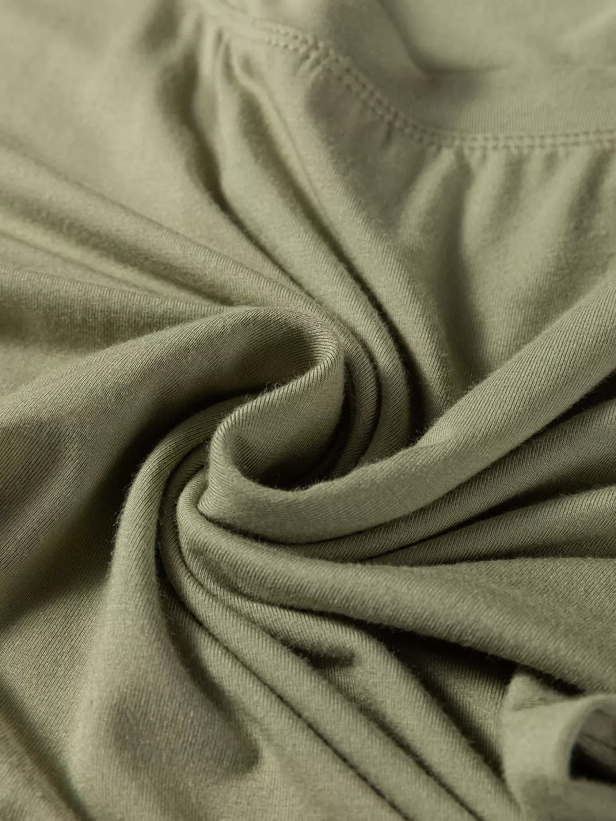 Solid Color Long Sleeve Fitted Top