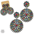 Southwest round earring - LC