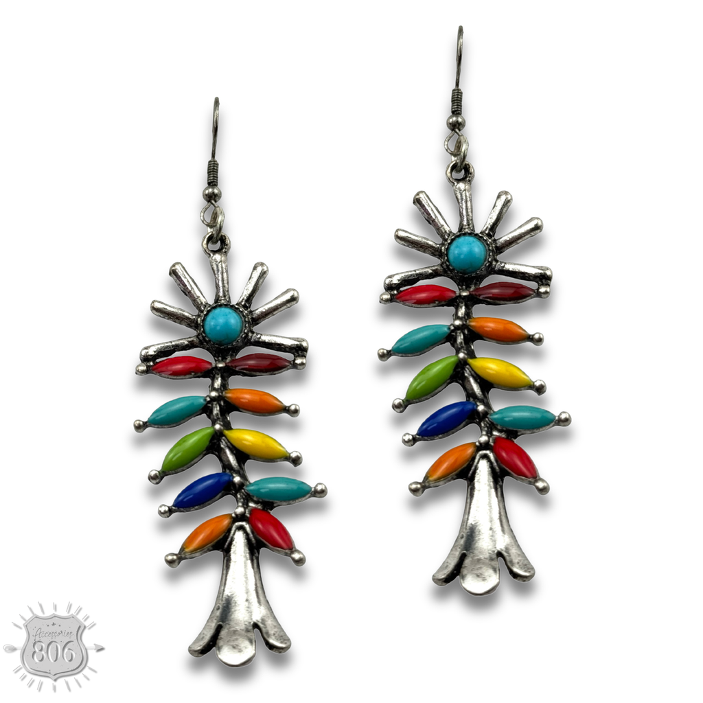 Southwest flower earring - LC
