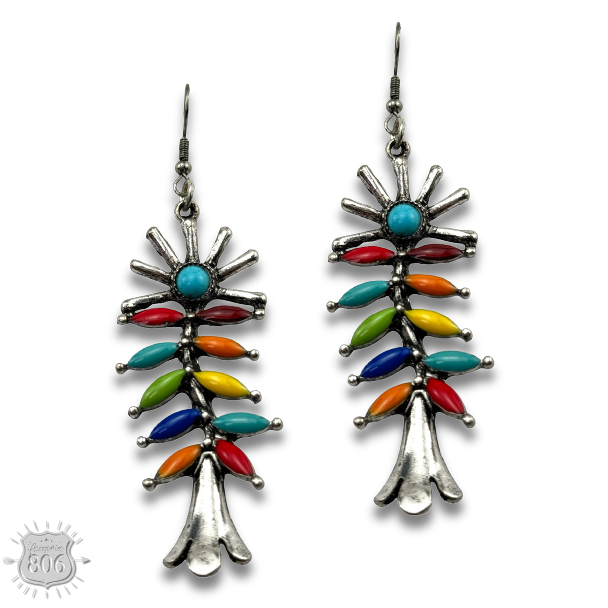 Southwest flower earring - LC