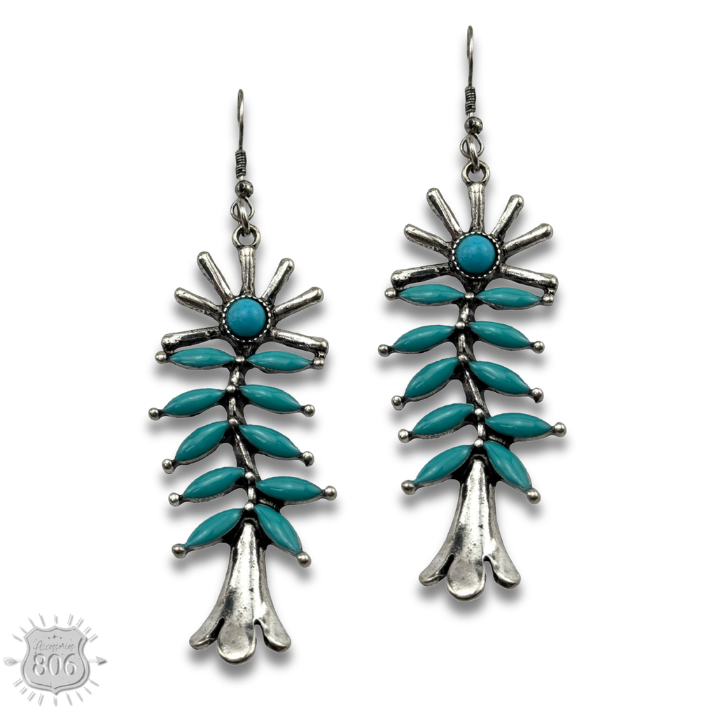Southwest flower earring - LC