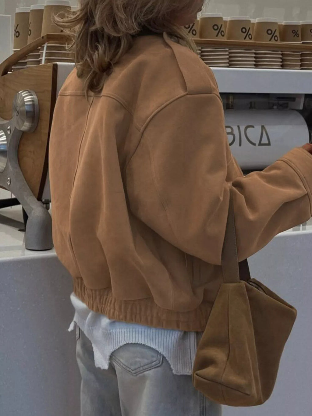 Zip Up Oversized Jacket
