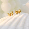 18K Gold-Plated Bow Earrings