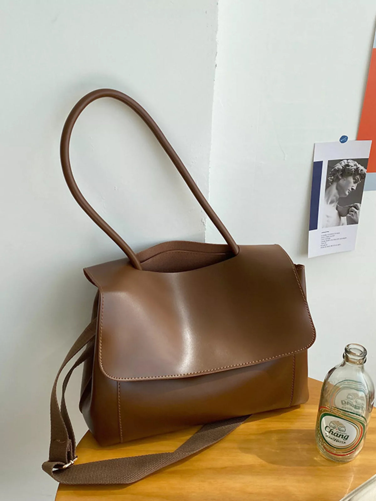 Flap Closure Crossbody Bag