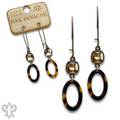 Tortoise Oval Crysta Earrings