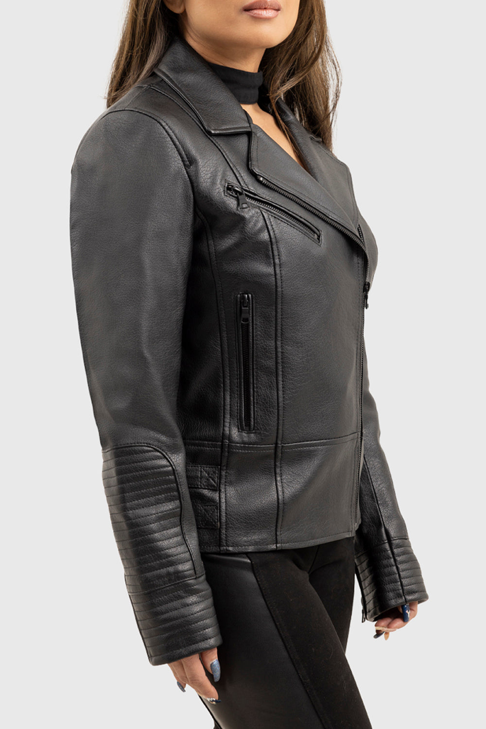 Lauren Women's Faux Leather Moto Jacket