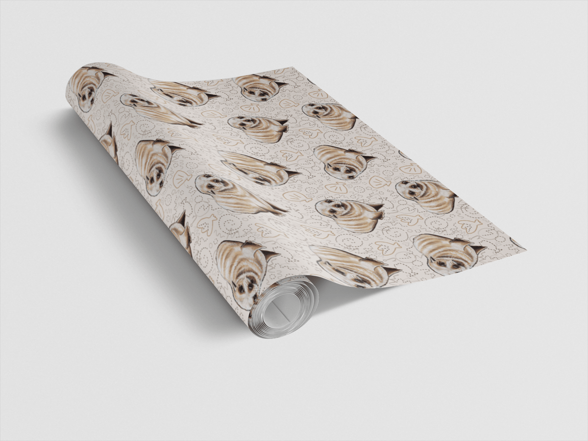 Sand Pup Wrapping Paper | Michelle Gilsey | Artist Corner