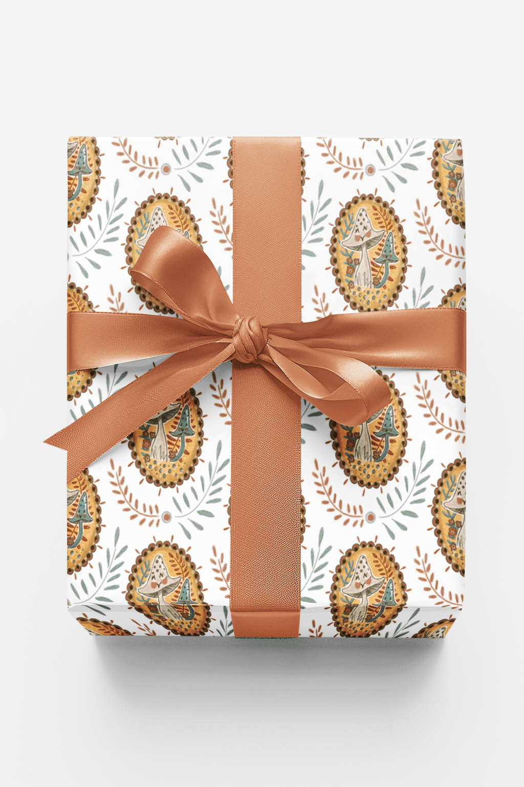 Friendly Mushrooms Wrapping Paper | Michelle Gilsey | Artist Corner