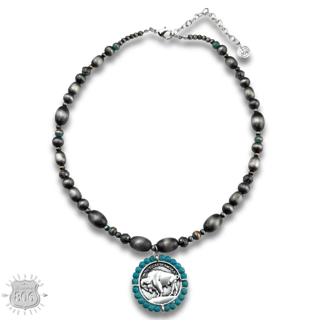 Buffalo coin necklace