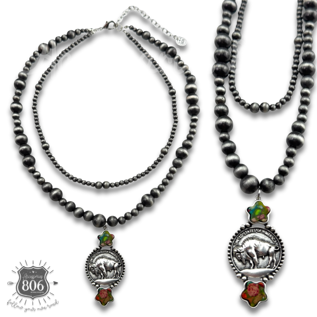Buffalo nickel necklace