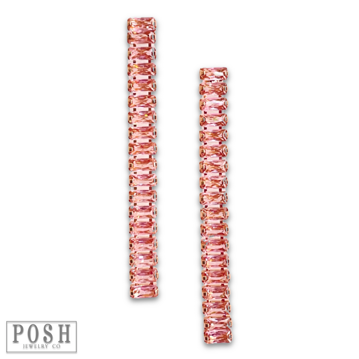 Rhinestone tennis earring