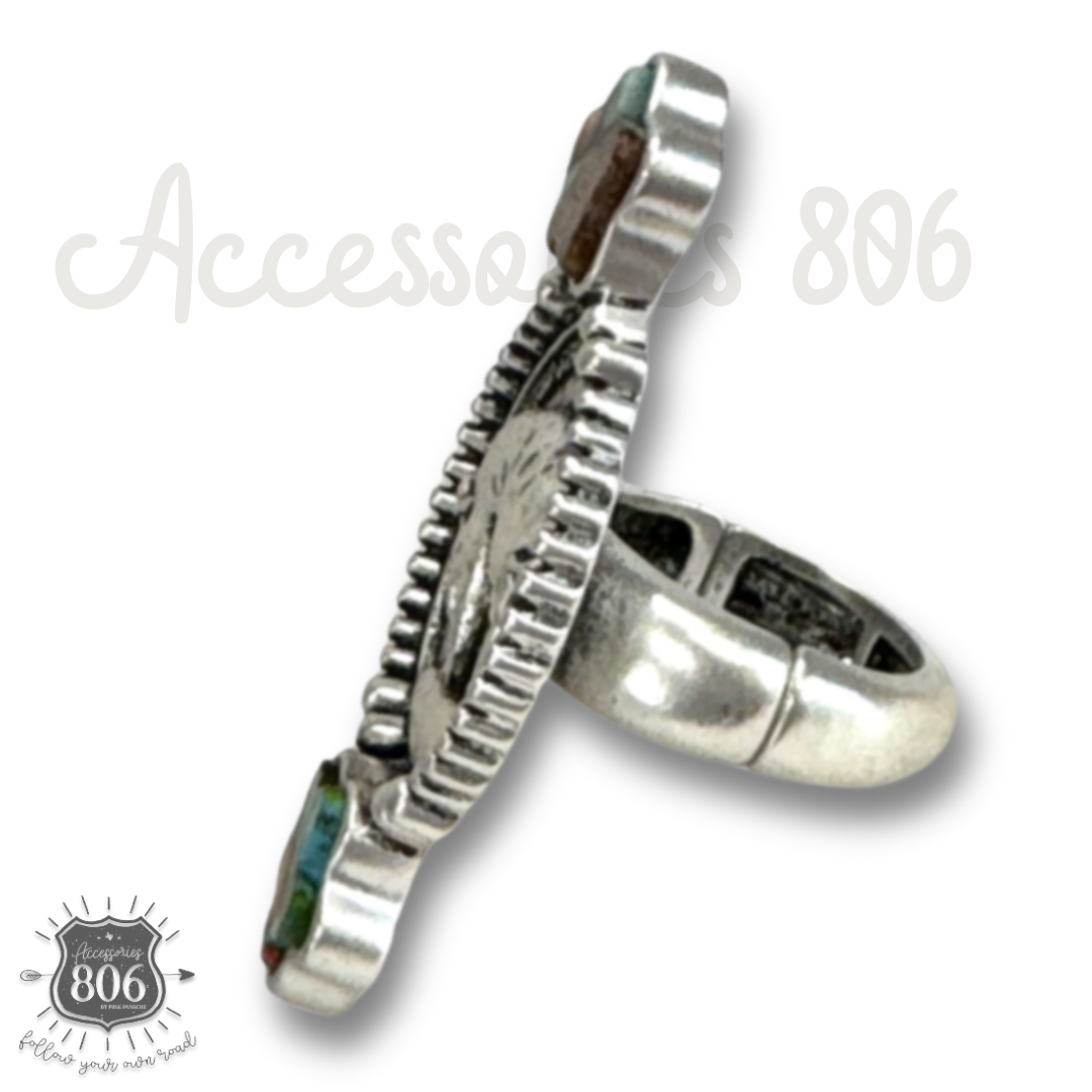 Buffalo nickel ring